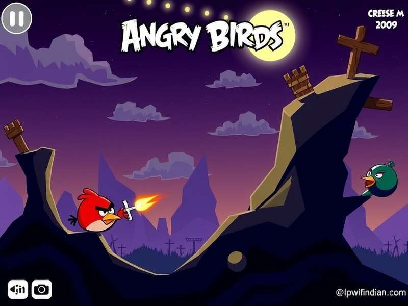 Angry Birds 2009 गेमप्ले स्क्रीनशॉट
