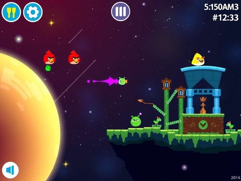 Angry Birds 2 Space Levels gameplay screenshot