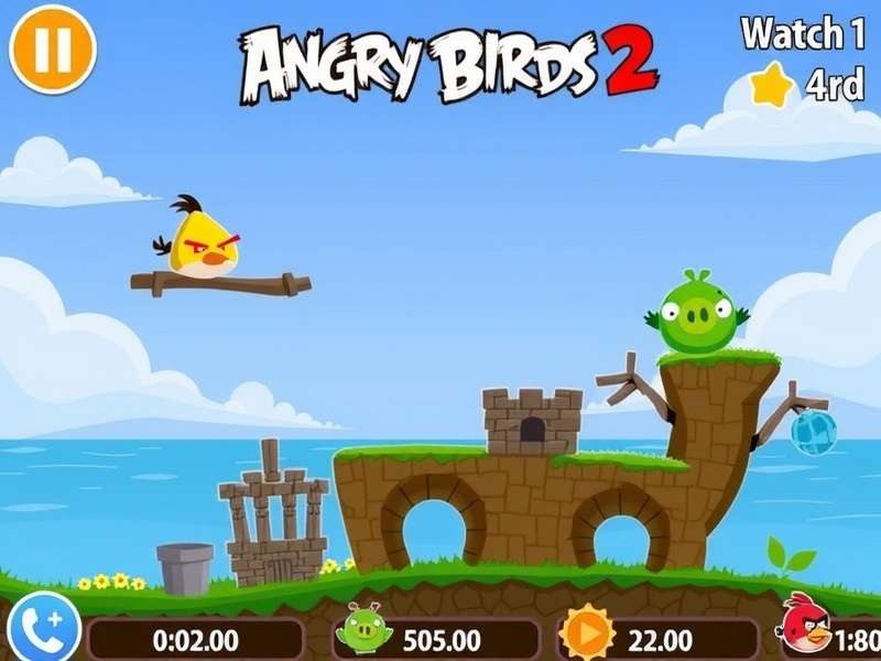 Angry Birds 2 Unblocked Free गेमप्ले स्क्रीनशॉट