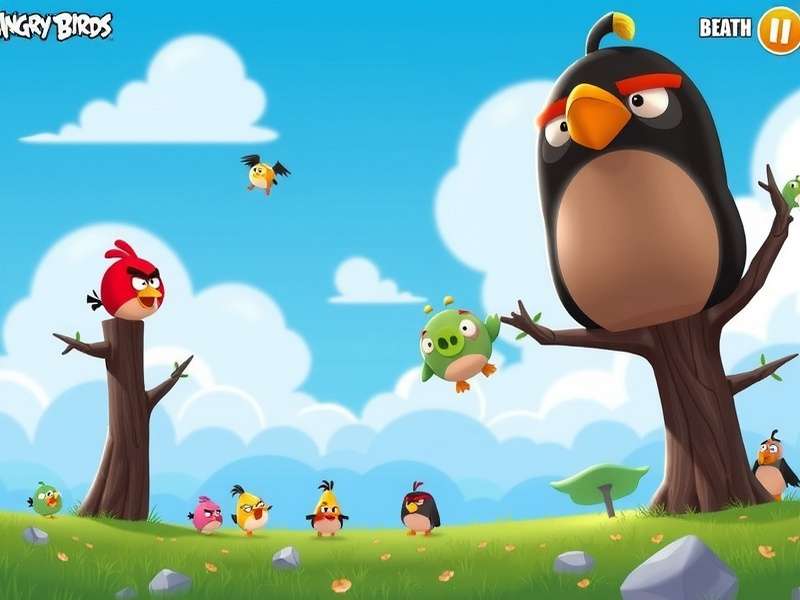 Angry Birds 2 गेमप्ले स्क्रीनशॉट - पक्षी और सूअर