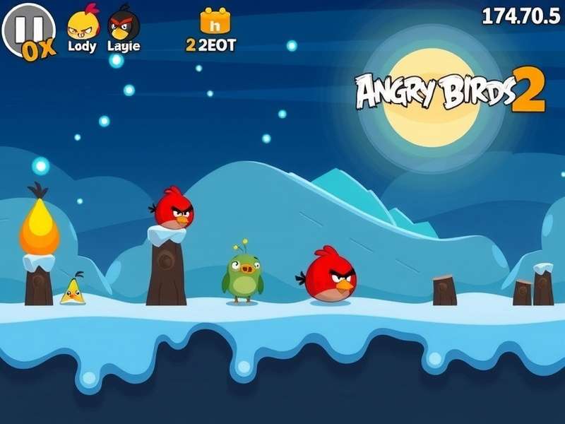 Angry Birds 2 गेम फ्रीज स्क्रीनशॉट