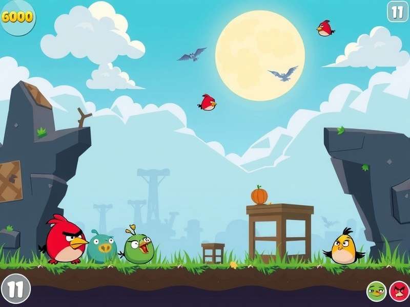 Angry Birds 2 गेम का अंतिम दृश्य - Red और दोस्तों की जीत