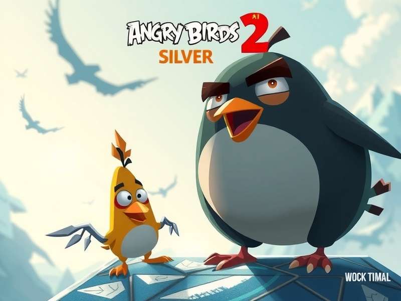 Angry Birds 2 सिल्वर कैरेक्टर्स का समूह: मैट, सिल्वर, बबल्स, बोम्ब