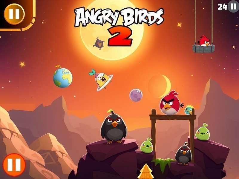 एंग्री बर्ड्स 2 स्पेस लेवल स्ट्रेटेजी डायग्राम