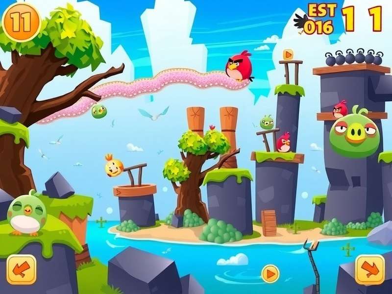 Angry Birds 2 गेम गेमप्ले स्क्रीनशॉट