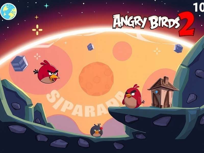 Rahul Sharma playing Angry Birds 2 on a tablet