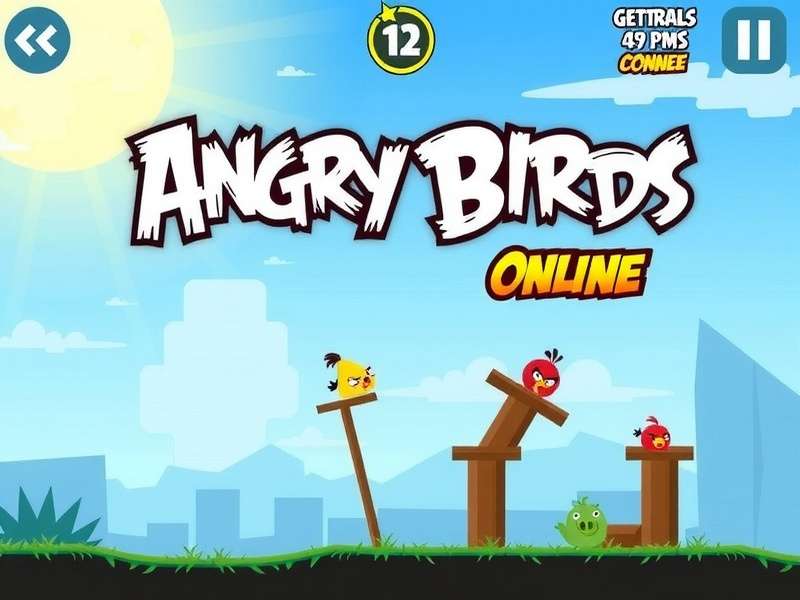 Angry Birds 2 gameplay screenshot showing birds and pigs