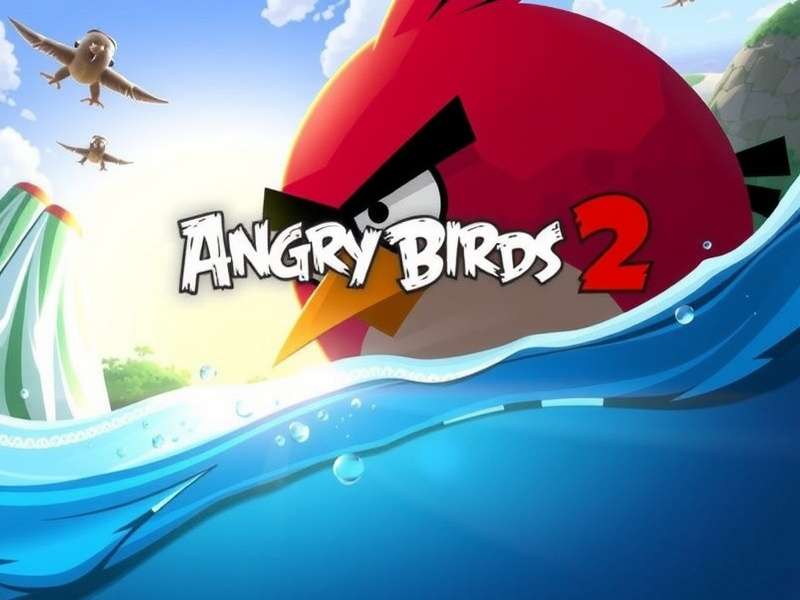 Angry Birds 2 gameplay screenshot showing birds and pigs