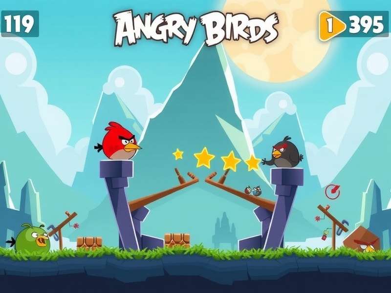 Angry Birds 2 intense gameplay showing multiple bird abilities in action against a complex pig tower