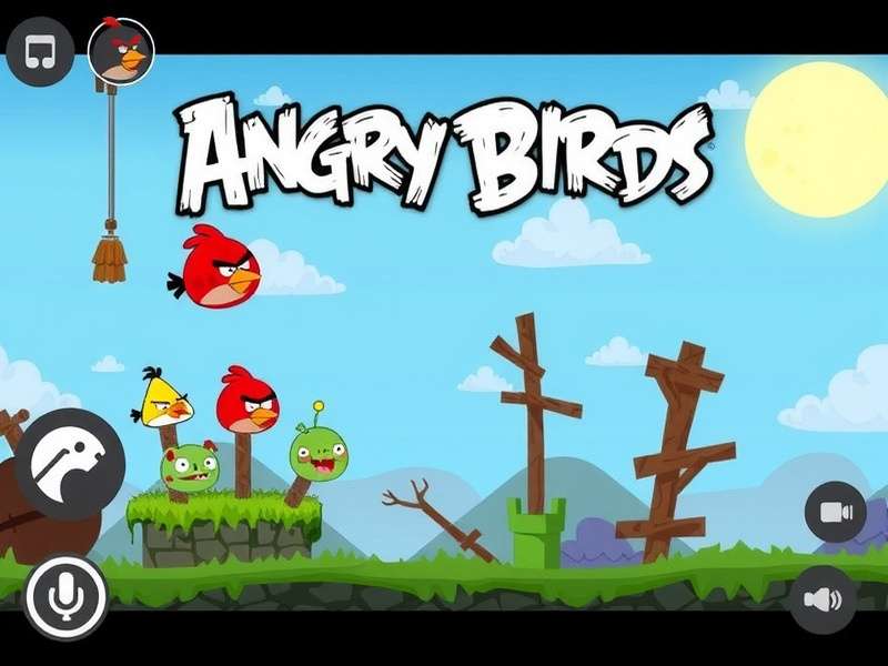 Angry Birds 2 gameplay screenshot showing colorful birds and pigs