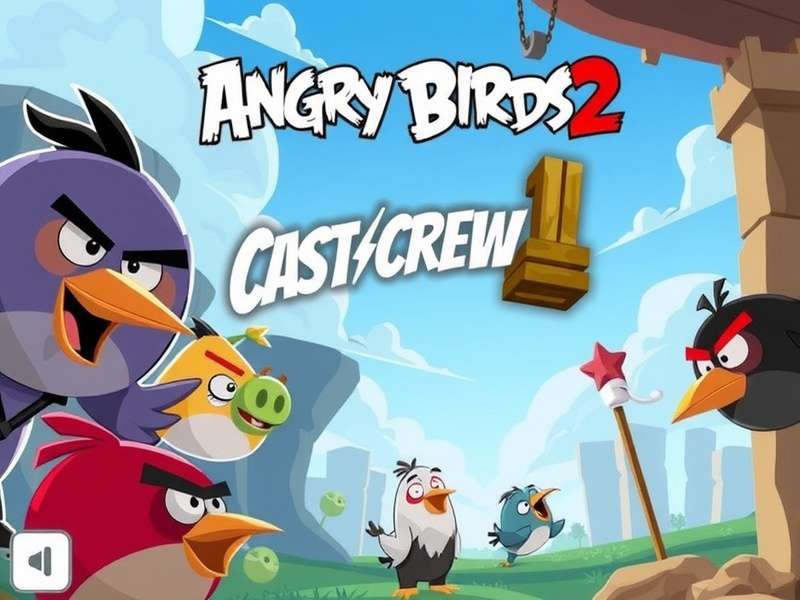 Angry Birds 2 full cast of characters including Red, Chuck, Bomb, Silver, and the pigs
