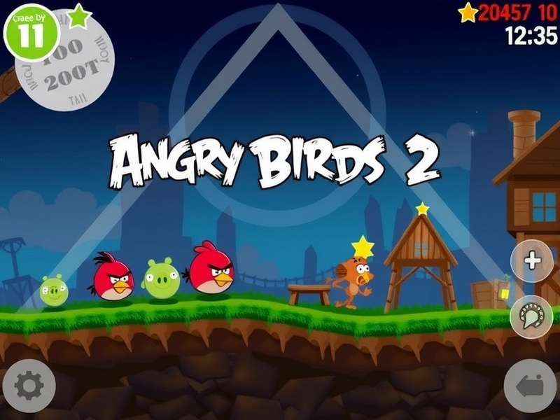 Angry Birds 2 gameplay on PC showing high-definition graphics