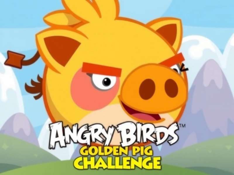 Angry Birds 2 Golden Pig Challenge gameplay screenshot showing the tower and golden pig