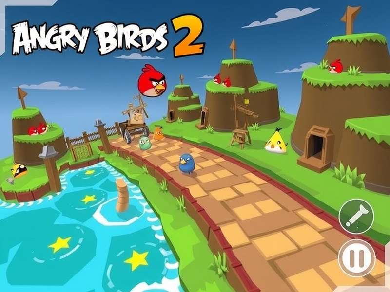 Angry Birds 2 Mod Gameplay Screenshot showing enhanced features