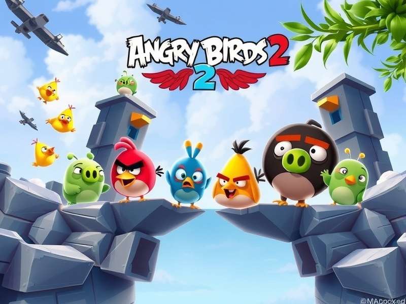 Angry Birds 2 clan battle interface showing team competition