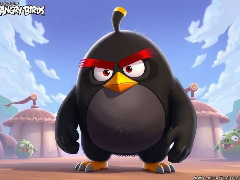 Bubba in Angry Birds 2 gameplay showing his size and green color