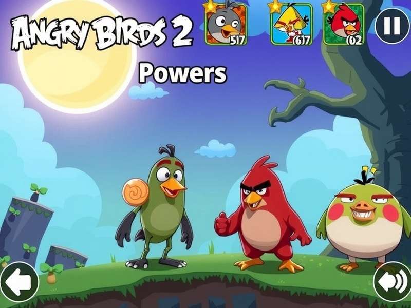 Angry Birds 2 full roster of characters displaying their unique powers in action