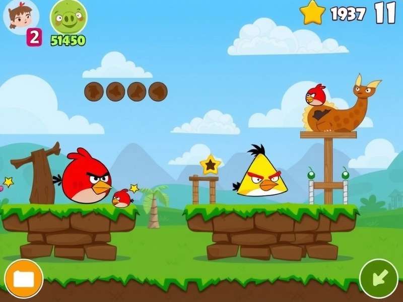 Angry Birds 2 game banner showing birds slingshot and piggy fortress — play angry birds 2 game online free