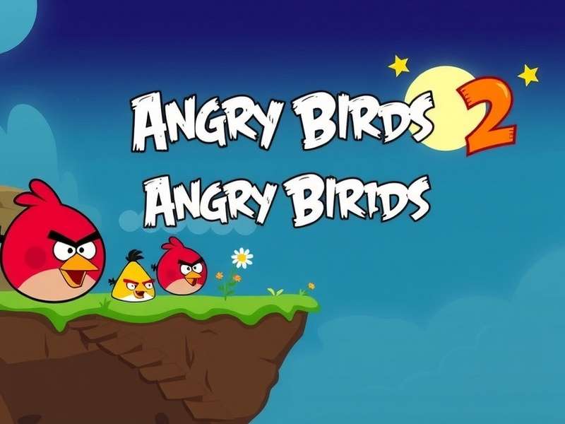 Angry Birds 2 game icon featuring the iconic red bird on a slingshot background