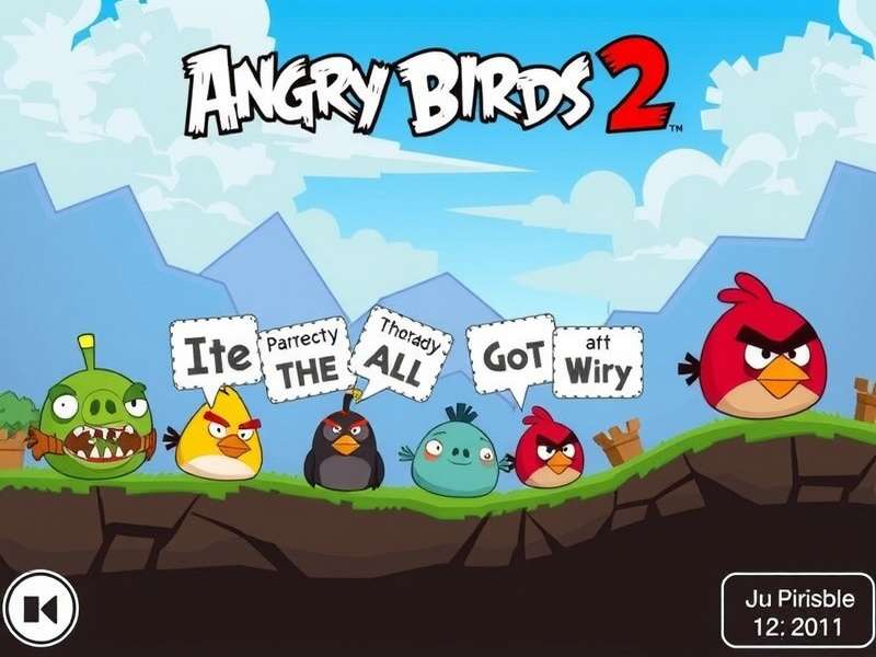 Angry Birds 2 game review hero image showing key gameplay elements and characters