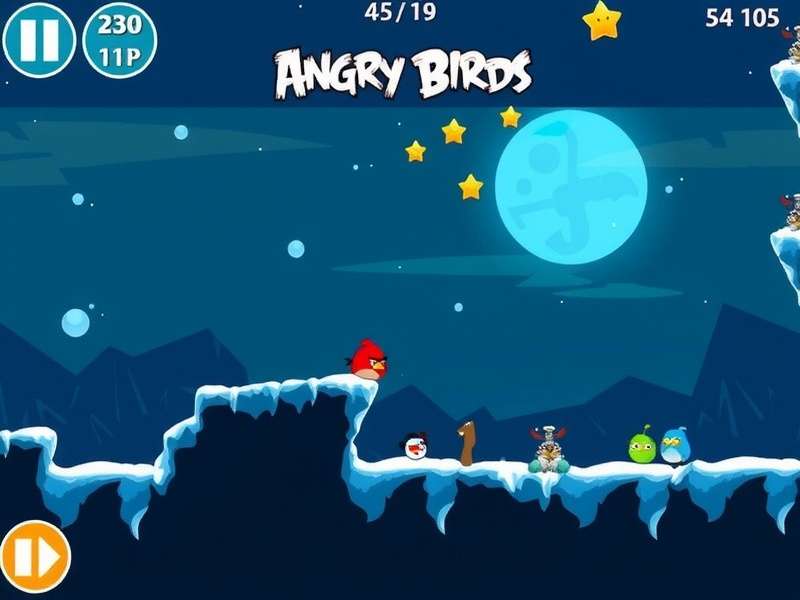 Angry Birds 2 Space Ice Bird – frozen bird with cosmic aura in outer space battlefield