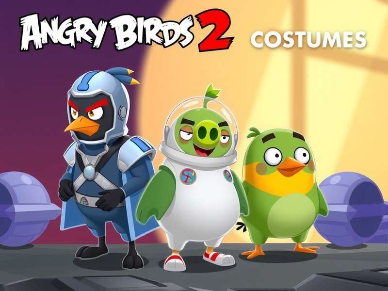 Angry Birds 2 Space Costumes collection featuring Red, Chuck and Silver in cosmic suits